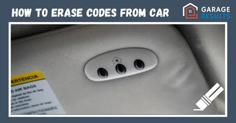 Built-in garage door opener buttons in a vehicle