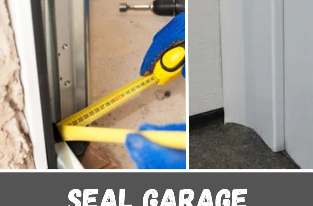 two examples showing how to seal garage door gaps