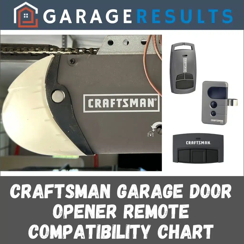 craftsman garage door with multiple remotes