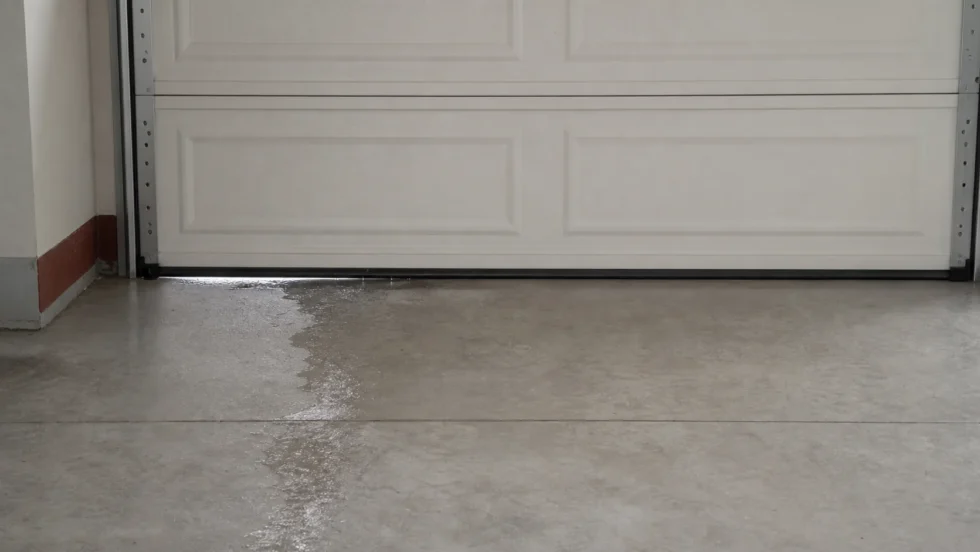 water coming under garage door hero